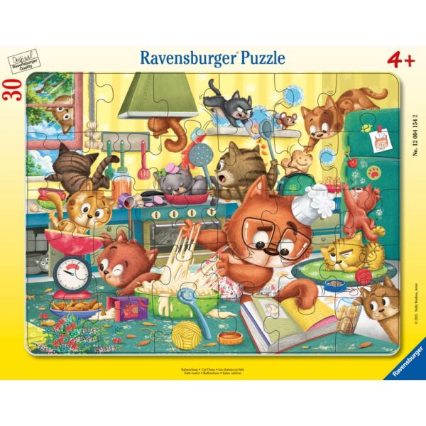 Ravensburger - Puzzle tip rama haosul pisicilor 30 piese - RVSPC04154