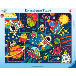 Ravensburger - Puzzle tip rama obiecte din spatiu 40 piese - RVSPC04157