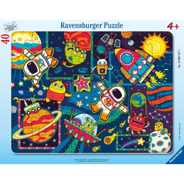 Ravensburger - Puzzle tip rama obiecte din spatiu 40 piese - RVSPC04157