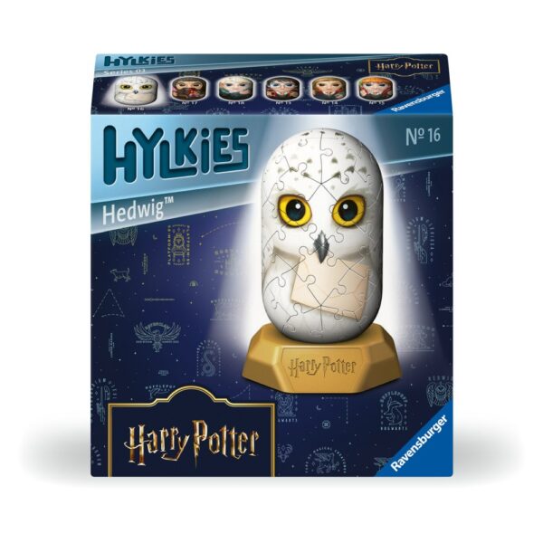 Ravensburger - Puzzle 3D Hylkies Harry Potter mini figurina de colectie Hedwig 54 piese - RVS3D08003