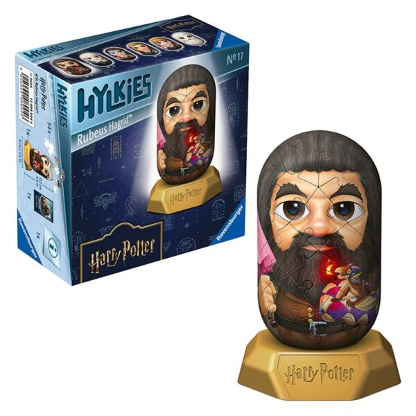 Ravensburger - Puzzle 3D Hylkies Harry Potter mini figurina de colectie Rubeus Hagrid 54 piese - RVS3D08004
