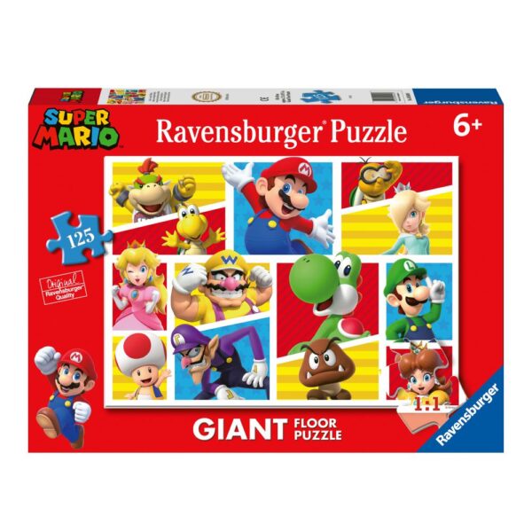 Ravensburger - Puzzle mare de podea Super Mario 125 piese - RVSPC05640