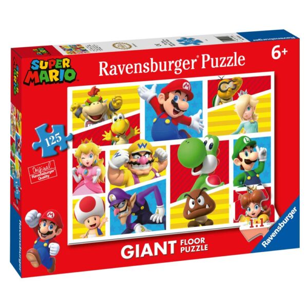 Ravensburger - Puzzle mare de podea Super Mario 125 piese - RVSPC05640
