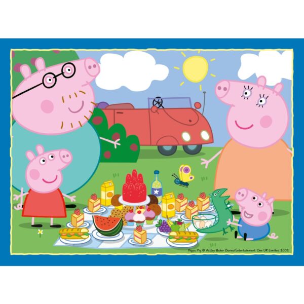 Ravensburger - Puzzle Peppa Pig 4 buc in cutie 12 16 20 24 piese - RVSPC06958