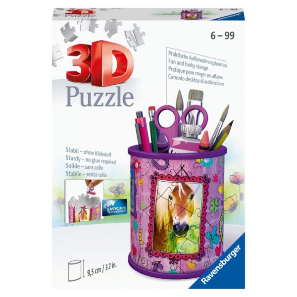Ravensburger - Puzzle 3D suport pixuri calut 54 piese - RVS3D11175