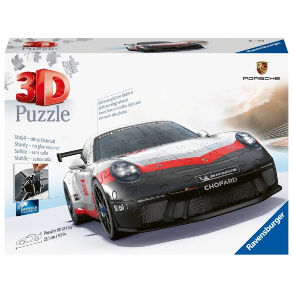 Ravensburger - Puzzle 3D Porsche 911 GT3 Cup 108 piese - RVS3D11557