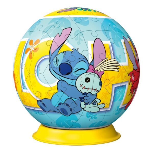 Ravensburger - Puzzle 3D bila Disney Stitch 72 piese - RVS3D11596