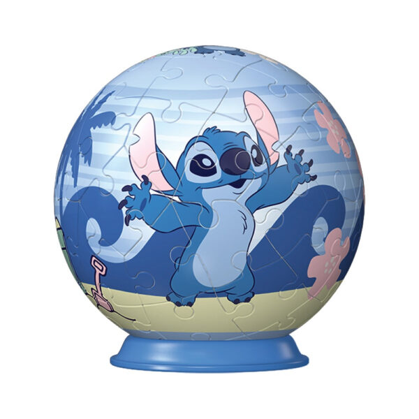 Ravensburger - Puzzle 3D bila Disney Stitch 54 piese - RVS3D11597