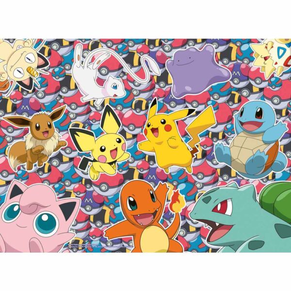 Ravensburger - Puzzle Pokemon gata de lupta 100 piese XXL - RVSPC13338