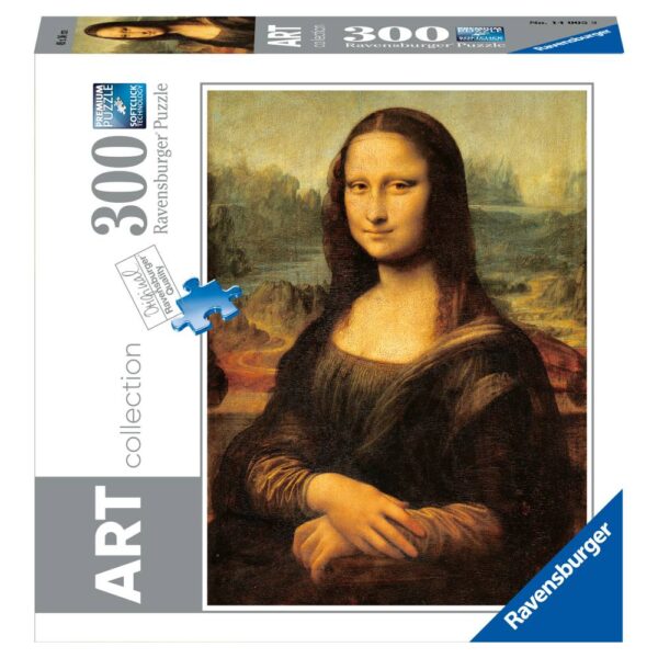 Ravensburger - Puzzle colectia de arta Leonardo da Vinci Mona Lisa 300 piese - RVSPA14005