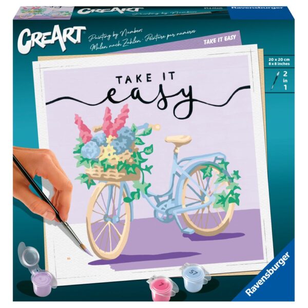 Ravensburger - CreArt pictura pe numere pentru adulti bicicleta Take it easy - RVSPBN20099