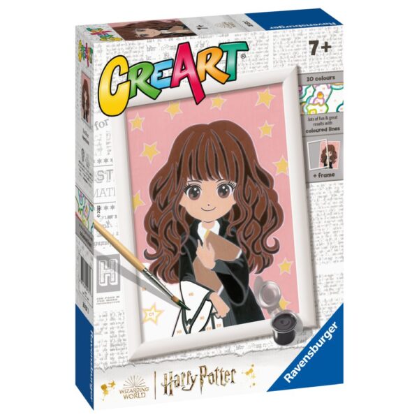 4005556201372_LEFT_3D Ravensburger - CreArt pictura pe numere pentru copii Hermione - RVSPBN20137