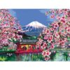 Ravensburger - CreArt pictura pe numere pentru adulti flori de cires japonez - RVSPBN20177