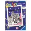 4005556202133_FRONT_3D Ravensburger - CreArt pictura pe numere pentru copii pisicute somnoroase cu pietre sclipitoare - RVSPBN20213