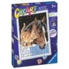 4005556202171_LEFT_3D Ravensburger - CreArt pictura pe numere pentru copii cu sclipici pisicuta si cal - RVSPBN20217