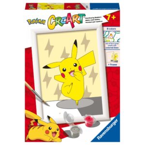 Ravensburger - CreArt pictura pe numere pentru copii Pickachu - RVSPBN20241