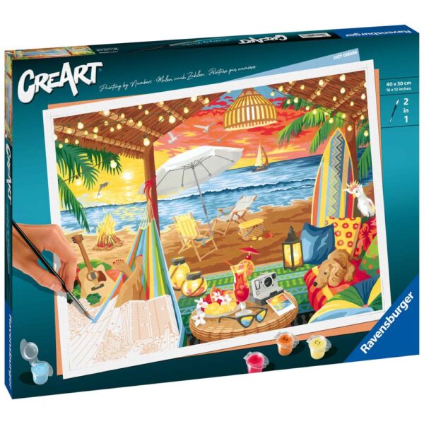 Ravensburger - CreArt pictura pe numere pentru adulti cabana cozy - RVSPBN20276