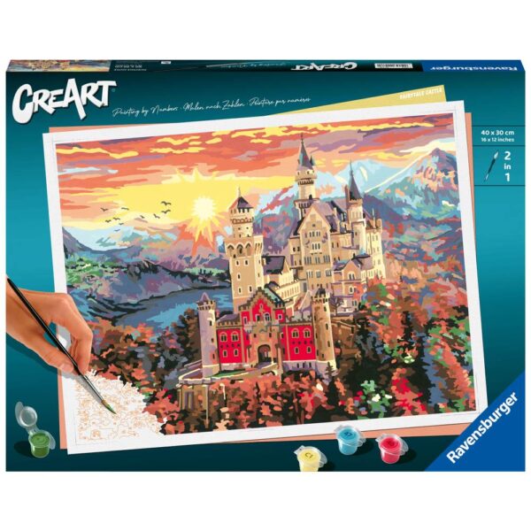 Ravensburger - CreArt pictura pe numere pentru adulti castel de basm - RVSPBN20278