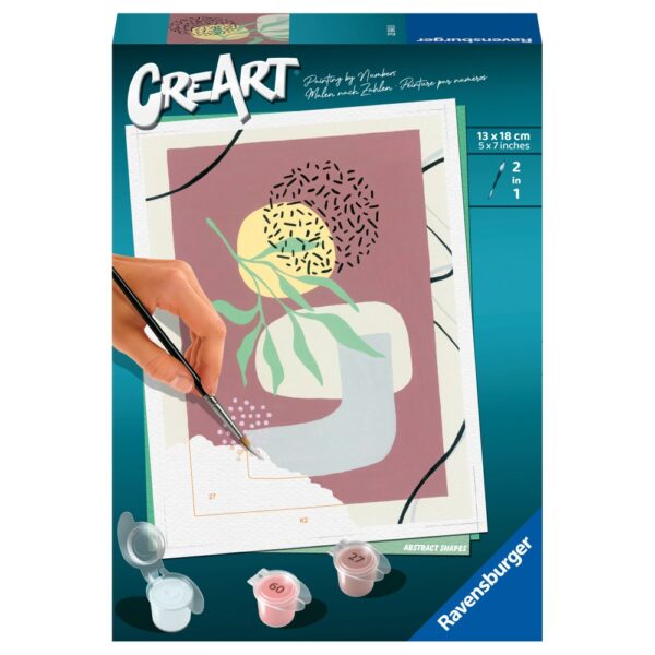 Ravensburger - CreArt pictura pe numere pentru copii forme abstracte - RVSPBN23543