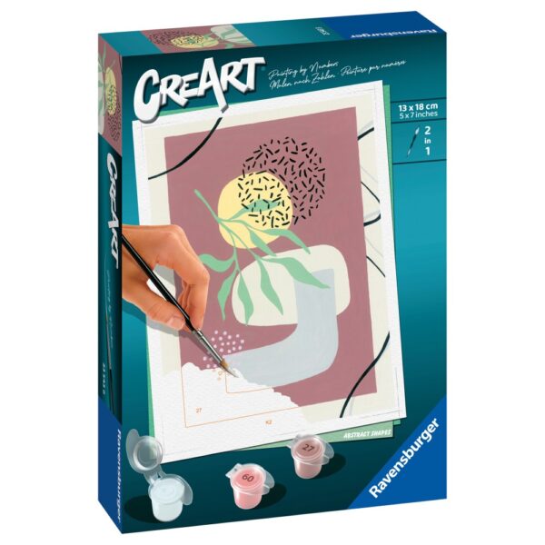 Ravensburger - CreArt pictura pe numere pentru copii forme abstracte - RVSPBN23543