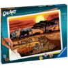 Ravensburger - CreArt pictura pe numere pentru adulti peisaj din savana - RVSPBN23548