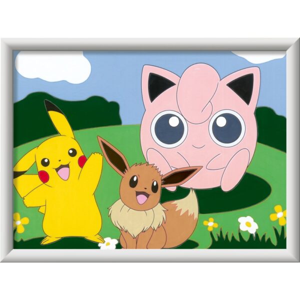 4005556235711_CAT Ravensburger - CreArt pictura pe numere pentru copii personaje Pokemon - RVSPBN23571