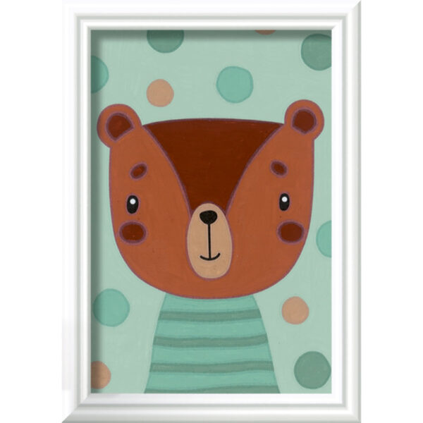 Ravensburger - CreArt pictura pe numere pentru copii ursulet dragut - RVSPBN23603