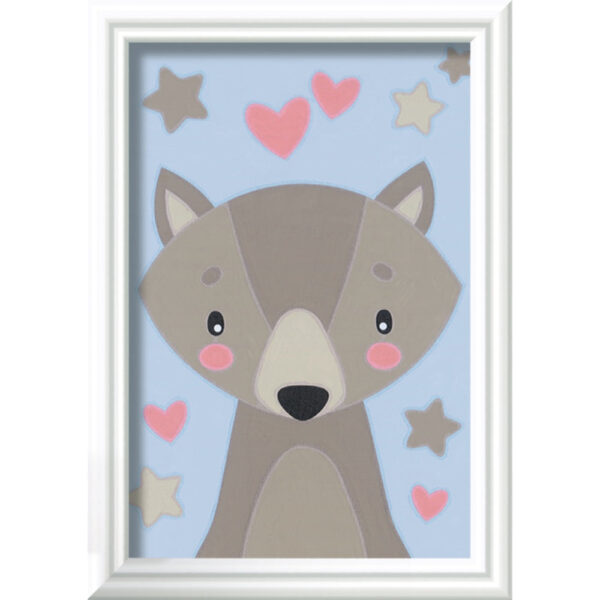 Ravensburger - CreArt pictura pe numere pentru copii lup dragut - RVSPBN23605