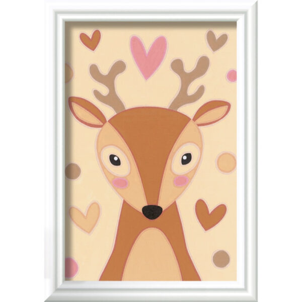 Ravensburger - CreArt pictura pe numere pentru copii cerb dragut - RVSPBN23606