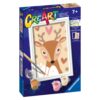 Ravensburger - CreArt pictura pe numere pentru copii cerb dragut - RVSPBN23606