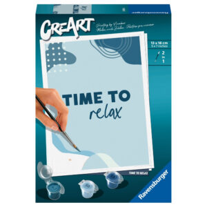 Ravensburger - CreArt pictura pe numere pentru copii Time to relax - RVSPBN23608