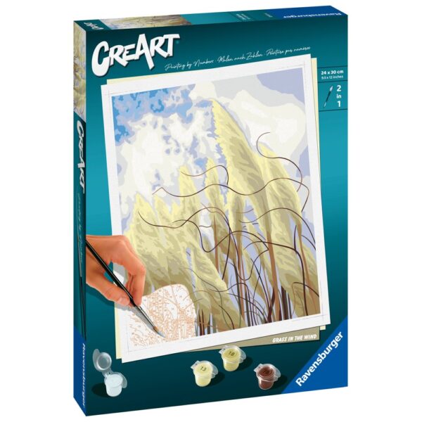 Ravensburger - CreArt pictura pe numere pentru adulti iarba in vant - RVSPBN23611