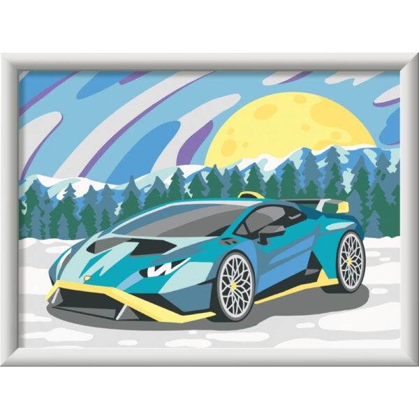 4005556236640_CAT Ravensburger - CreArt pictura pe numere pentru copii Lamborghini - RVSPBN23664