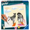 Ravensburger - CreArt pictura pe numere pentru adulti zebre - RVSPBN23666