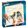 Ravensburger - CreArt pictura pe numere pentru adulti zebre - RVSPBN23666