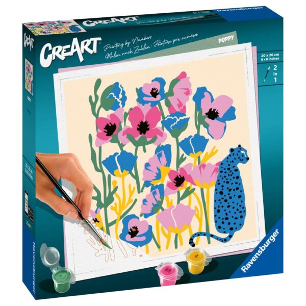 Ravensburger - CreArt pictura pe numere pentru adulti maci colorati - RVSPBN23667