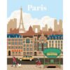 Ravensburger - CreArt pictura pe numere pentru adulti Paris plin de culoare - RVSPBN23687