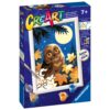 Ravensburger - CreArt pictura pe numere pentru copii bufnita care straluceste in intuneric - RVSPBN23711
