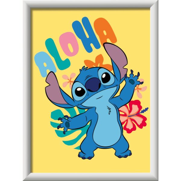 4005556237692_CAT Ravensburger - CreArt pictura pe numere pentru copii Aloha Disney Stitch - RVSPBN23769
