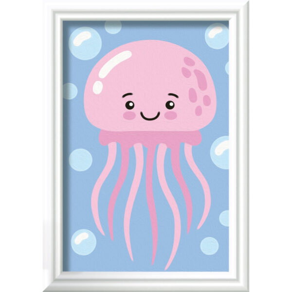 Ravensburger - CreArt pictura pe numere pentru copii meduza prietenoasa - RVSPBN23879