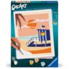 Ravensburger - CreArt pictura pe numere pentru adulti cabana pe plaja - RVSPBN23896