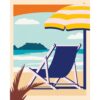 Ravensburger - CreArt pictura pe numere pentru adulti relaxare la plaja - RVSPBN23897