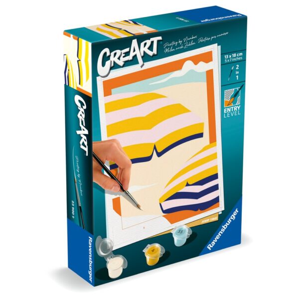 Ravensburger - CreArt pictura pe numere pentru copii timpuri insorite - RVSPBN23900