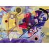 Ravensburger - CreArt pictura pe numere pentru adulti Tablou Canvas Kandinsky galben rosu albastru - RVSPBN23918