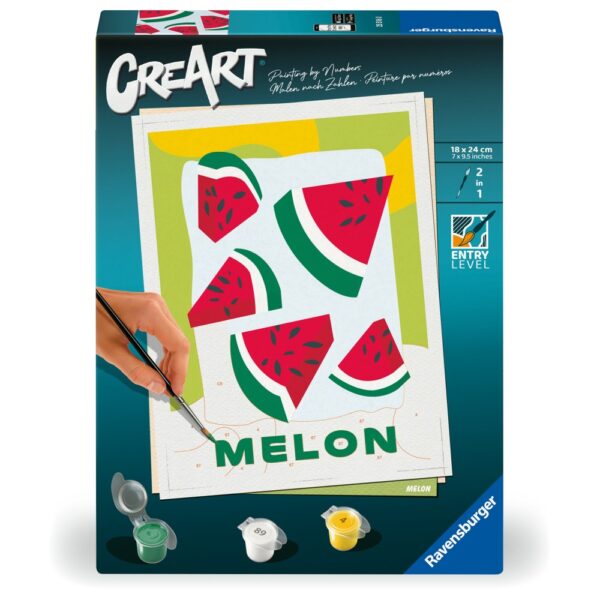 Ravensburger - CreArt pictura pe numere pentru adulti pepene - RVSPBN25516