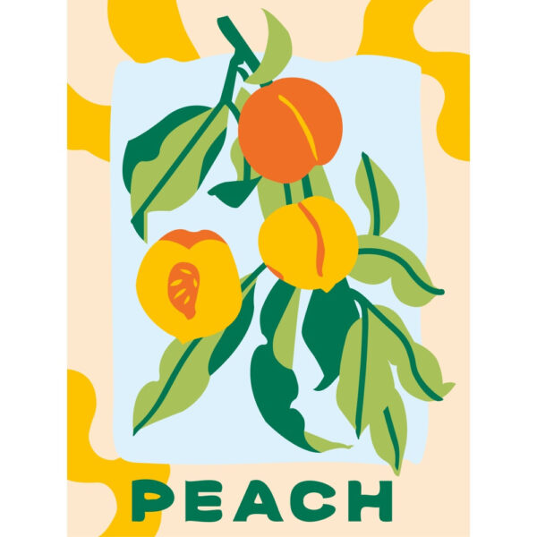 Ravensburger - CreArt pictura pe numere pentru adulti piersici - RVSPBN25517