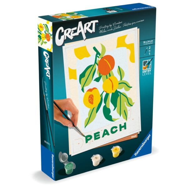Ravensburger - CreArt pictura pe numere pentru adulti piersici - RVSPBN25517