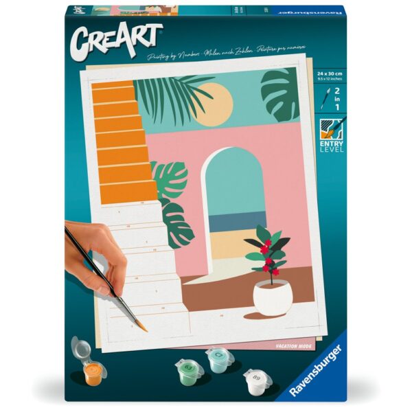 Ravensburger - CreArt pictura pe numere pentru adulti vibe de vacanta - RVSPBN25524