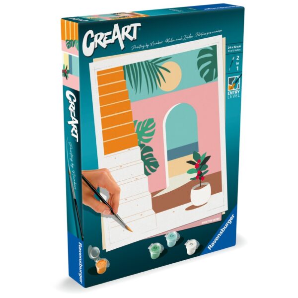 Ravensburger - CreArt pictura pe numere pentru adulti vibe de vacanta - RVSPBN25524