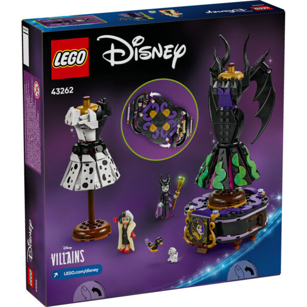 LEGO Disney - Rochiile lui Maleficent si Cruella De Vil 43262, 524 piese